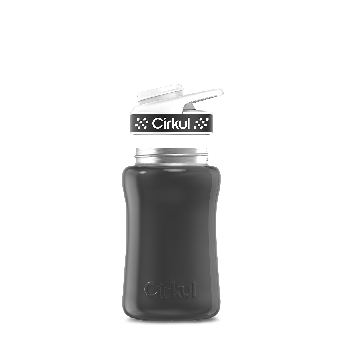 12oz. Stainless Steel Bottle & Comfort Grip Lid O4