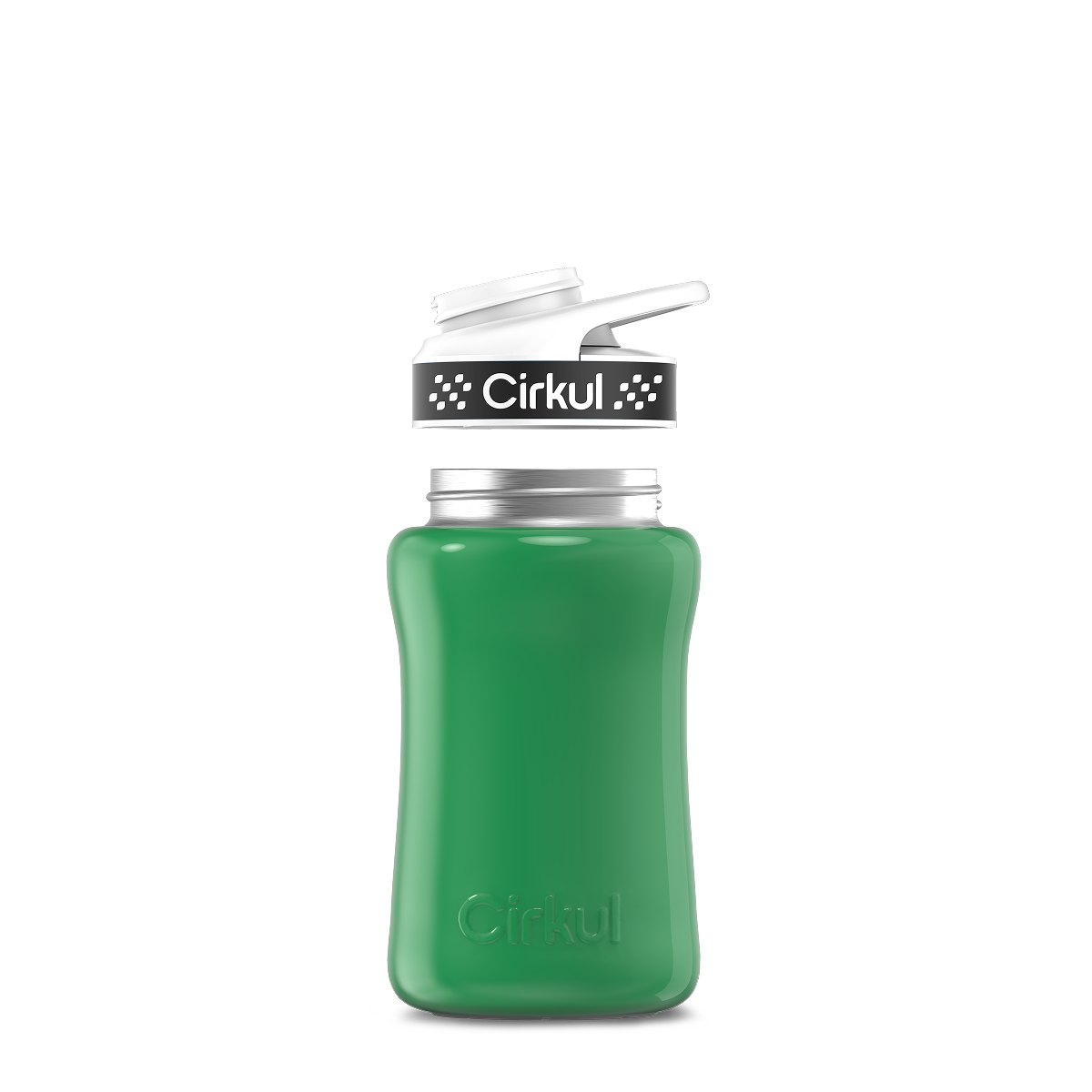 12oz. Stainless Steel Bottle & Comfort Grip Lid U5