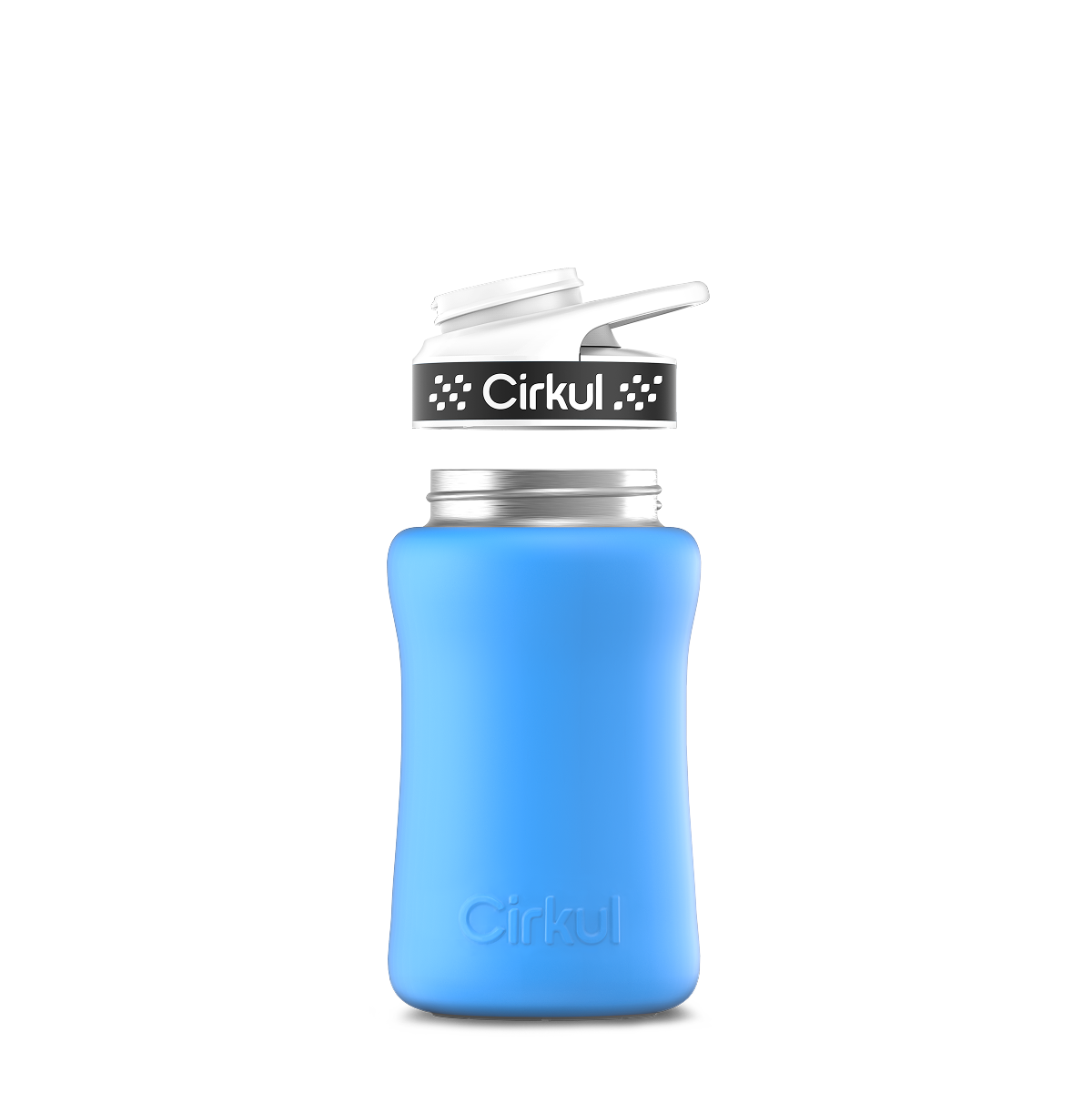 12oz. Stainless Steel Bottle & Comfort Grip Lid U5