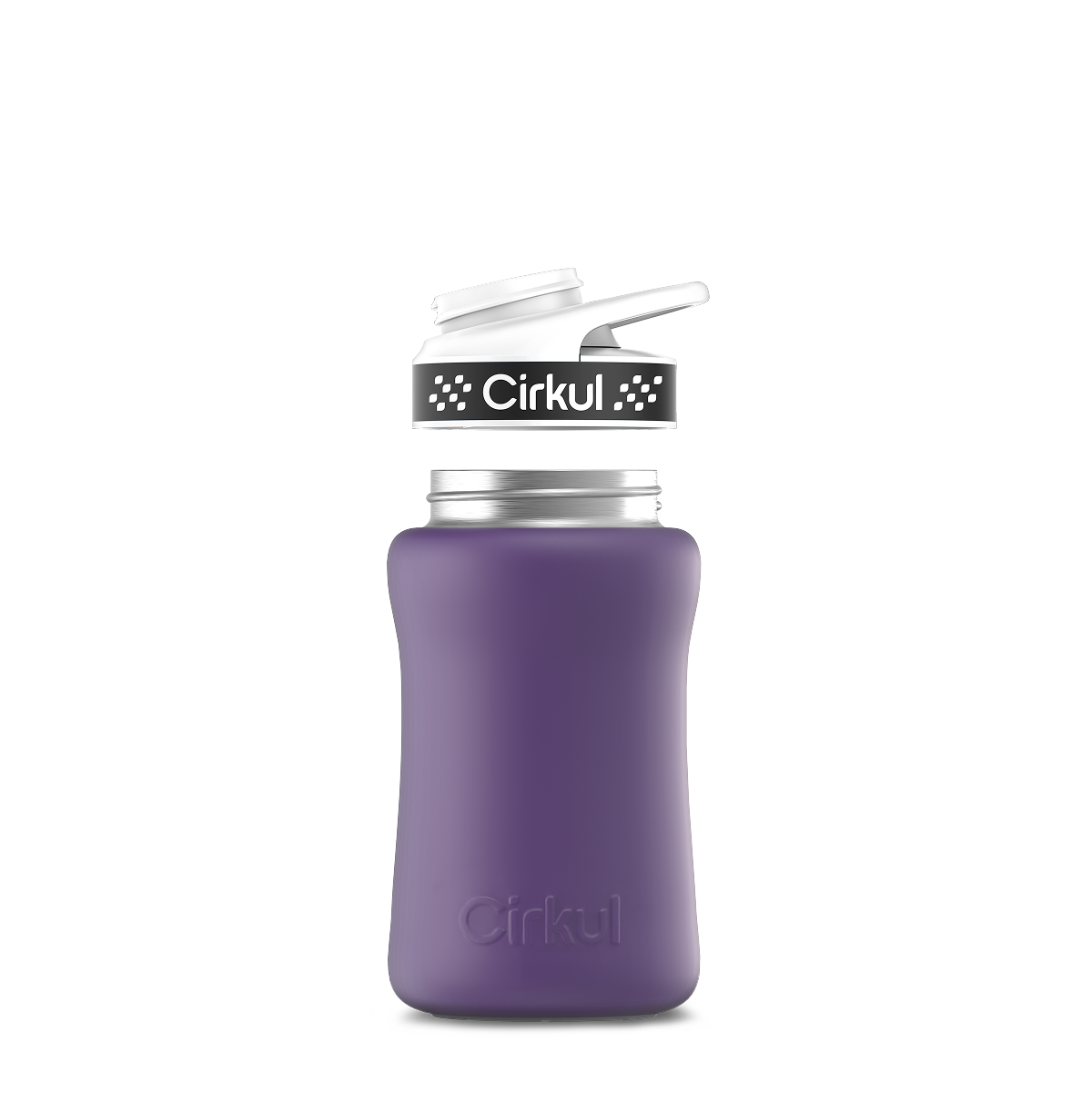 12oz. Stainless Steel Bottle & Comfort Grip Lid O4