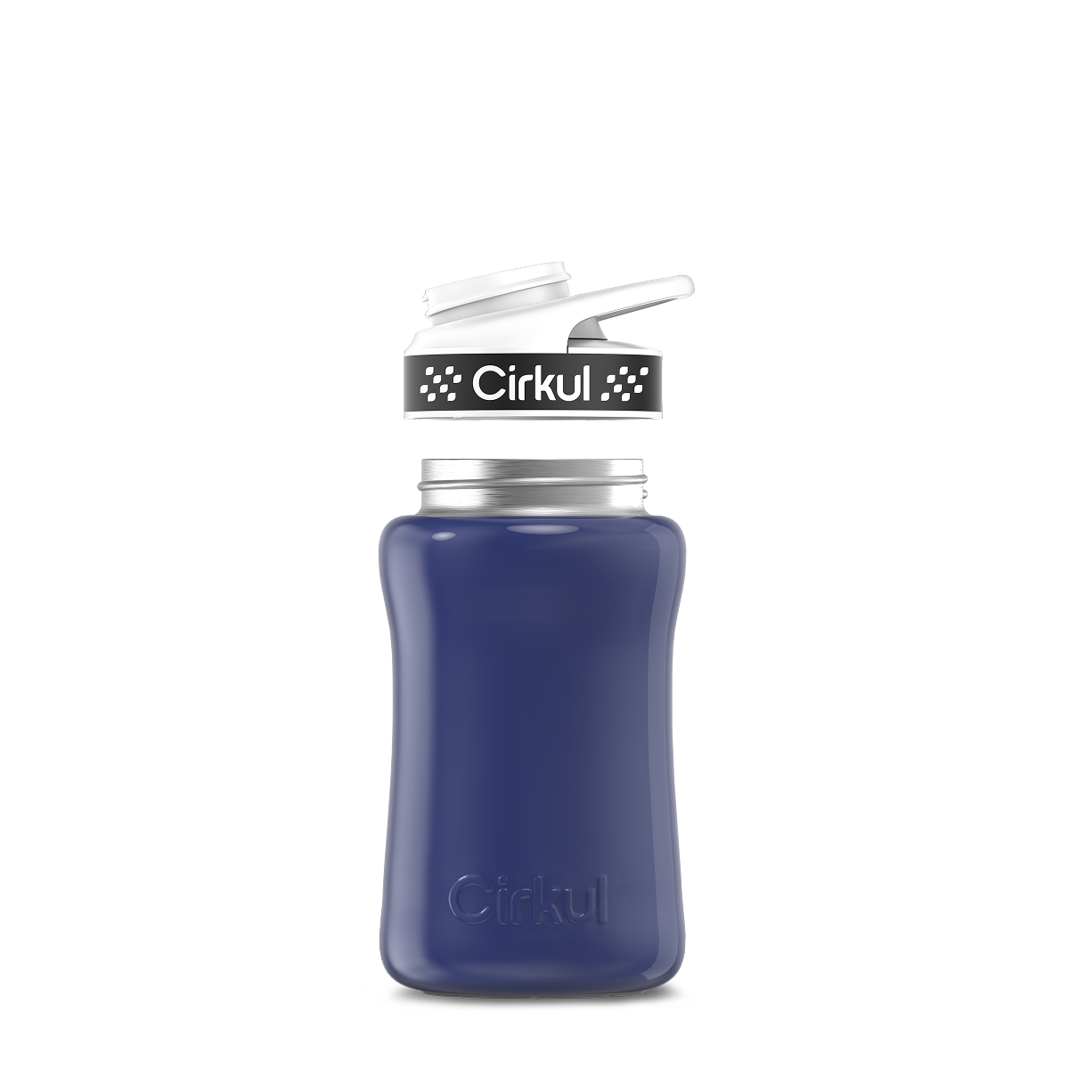 12oz. Stainless Steel Bottle & Comfort Grip Lid O4