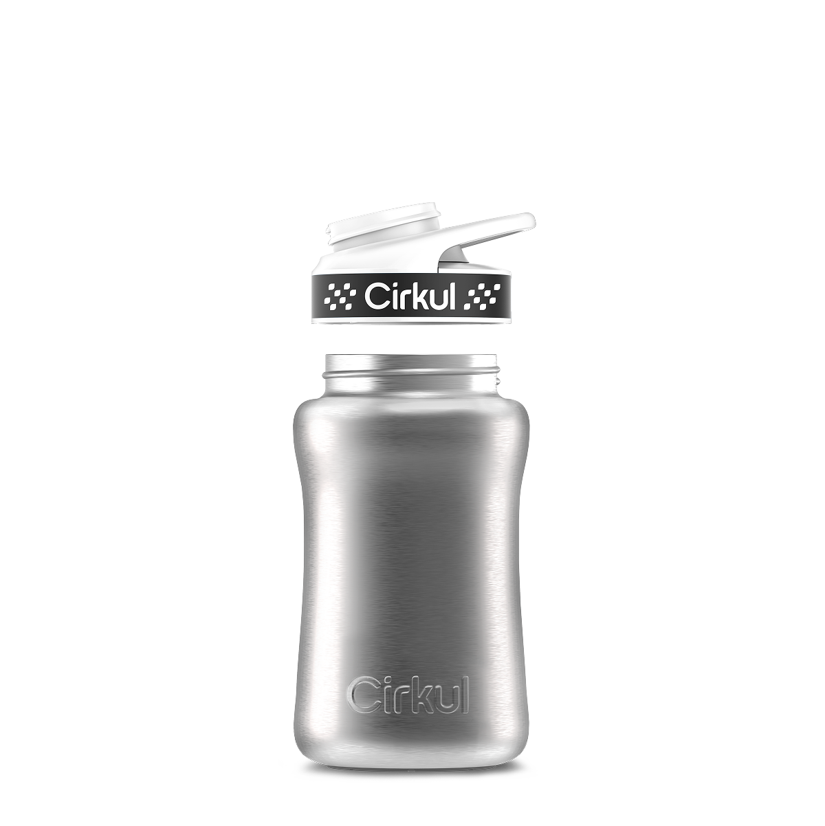 12oz. Stainless Steel Bottle & Comfort Grip Lid O4