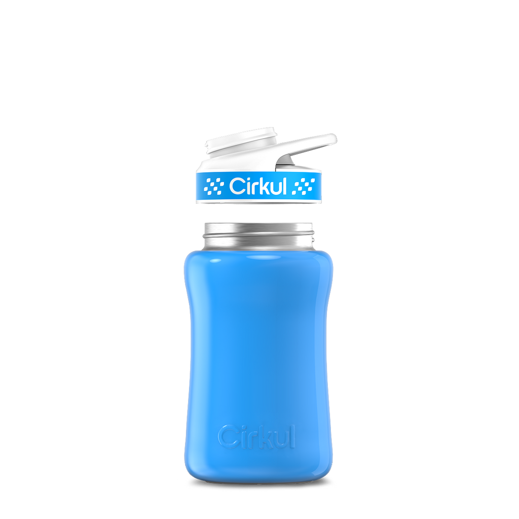12oz. Stainless Steel Bottle & Comfort Grip Lid O4