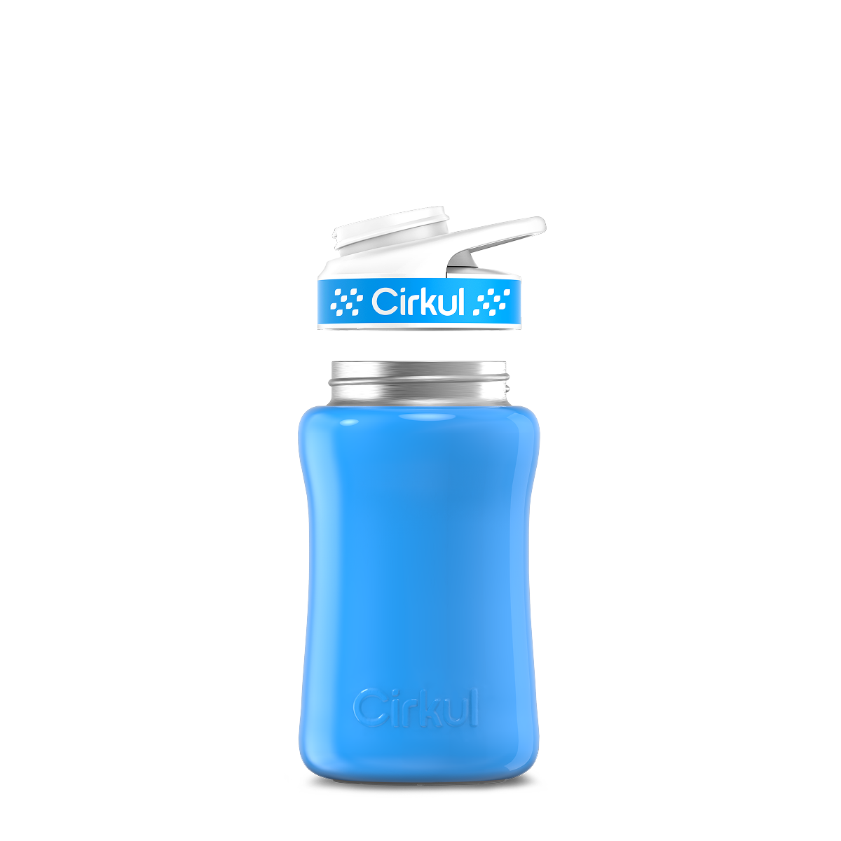 12oz. Stainless Steel Bottle & Comfort Grip Lid O4