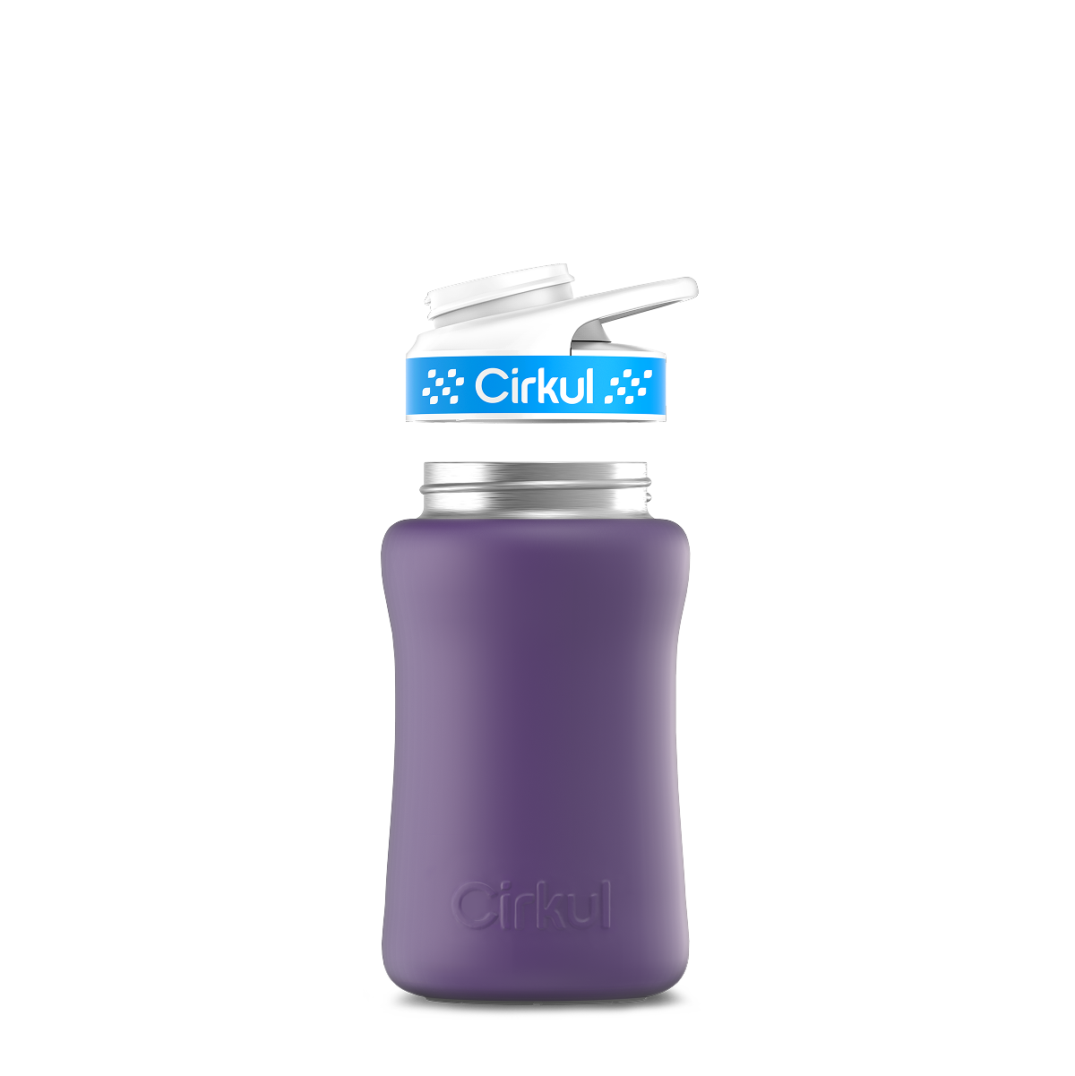 12oz. Stainless Steel Bottle & Comfort Grip Lid O4