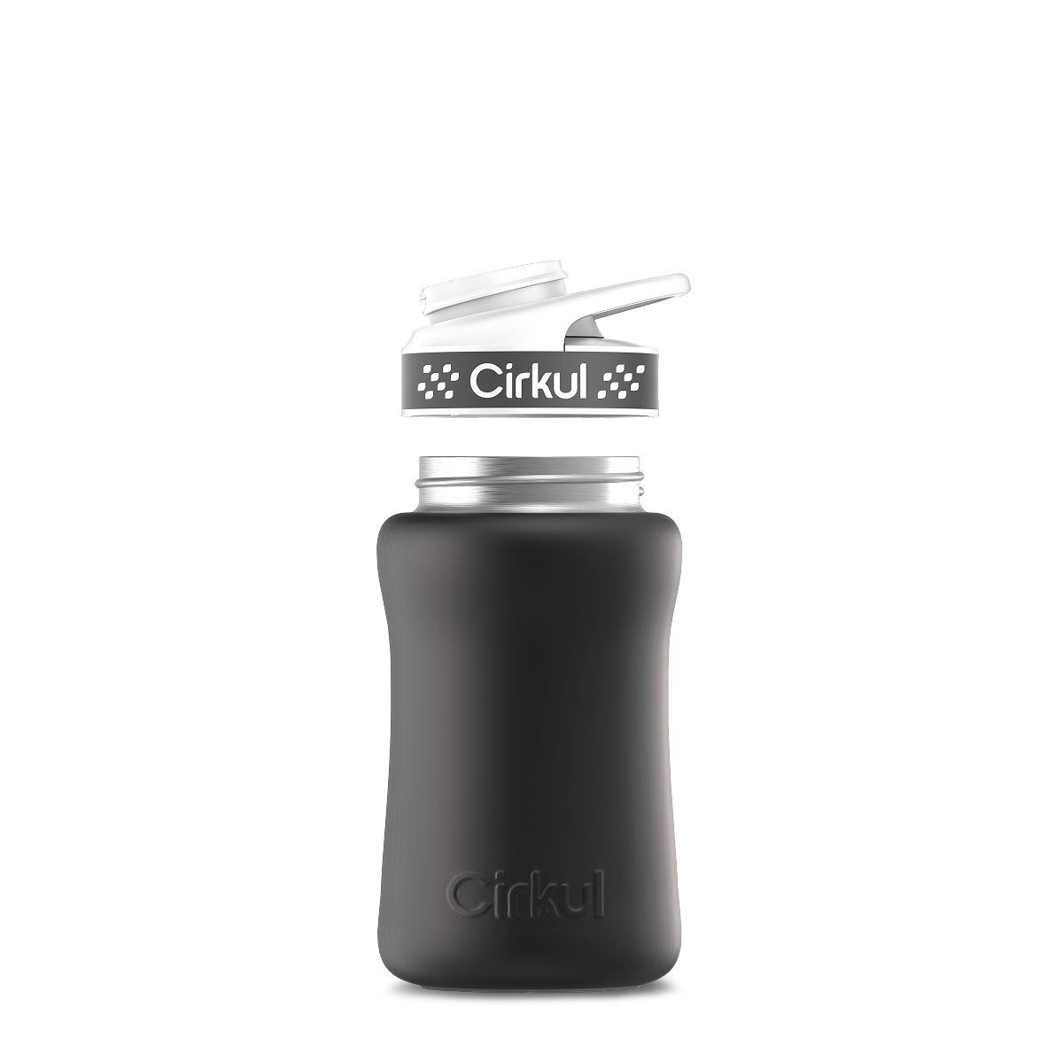 12oz. Stainless Steel Bottle & Comfort Grip Lid O4