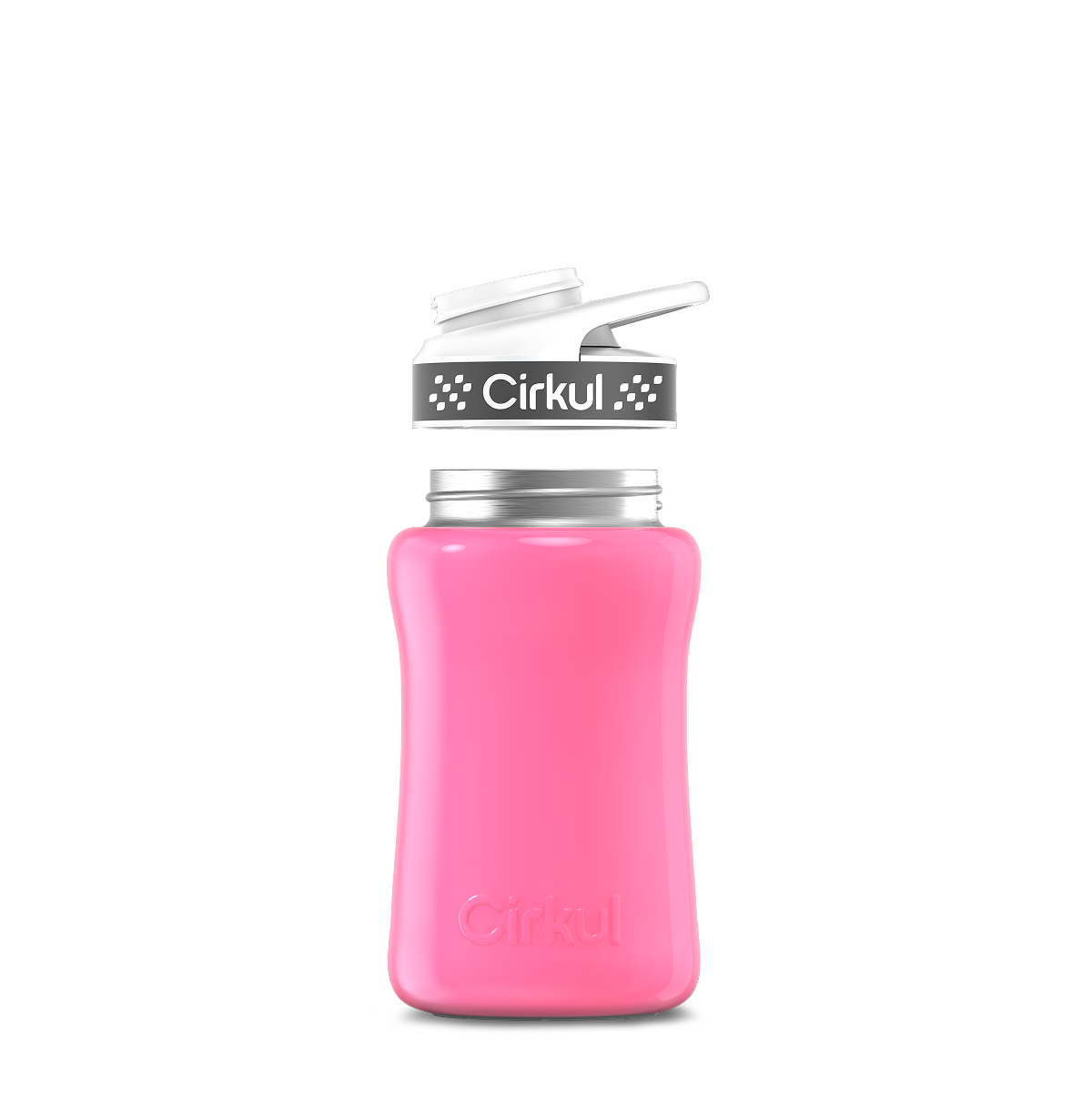 12oz. Stainless Steel Bottle & Comfort Grip Lid O4