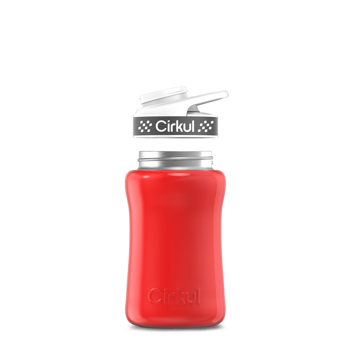 12oz. Stainless Steel Bottle & Comfort Grip Lid O4