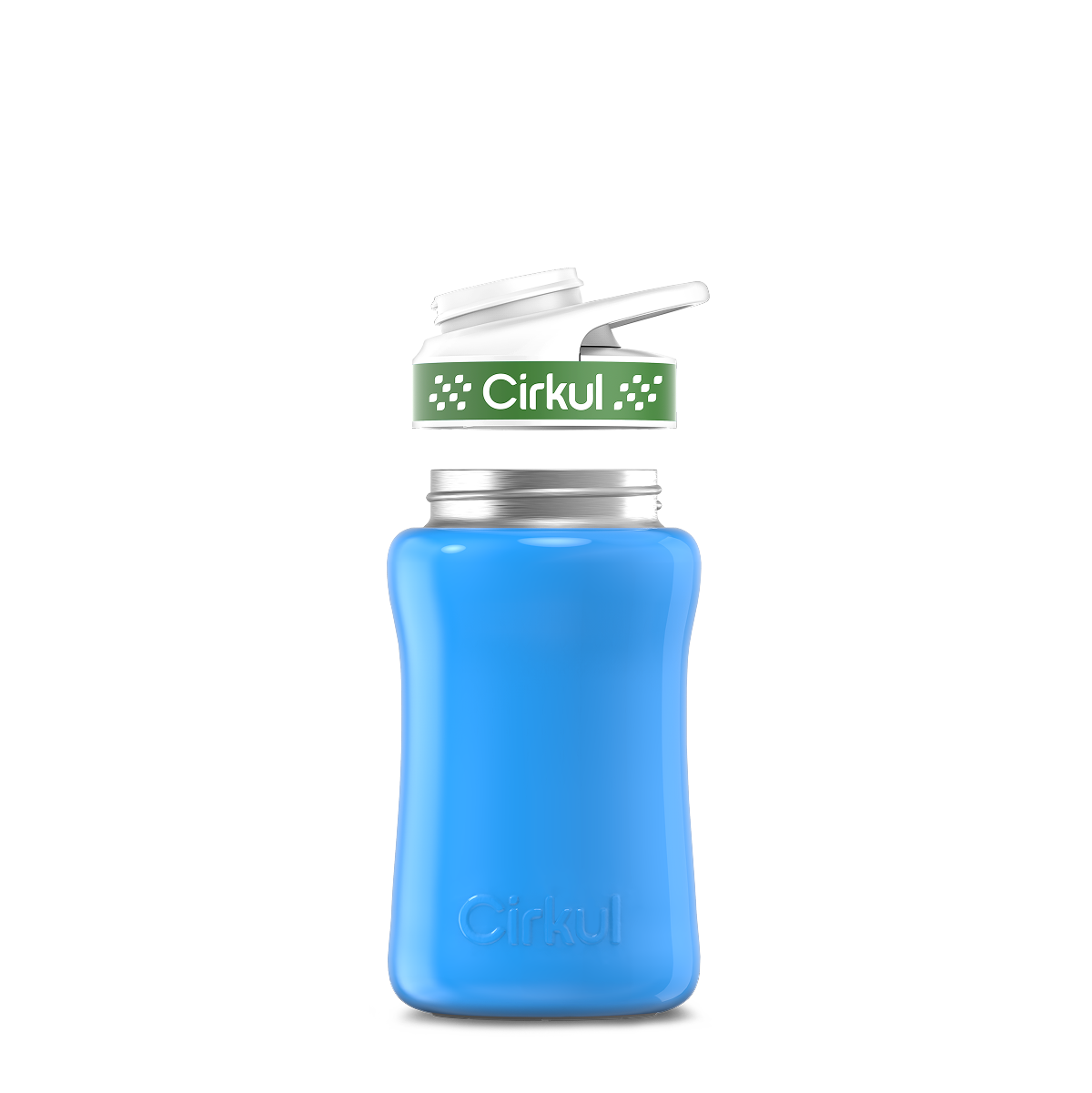 12oz. Stainless Steel Bottle & Comfort Grip Lid U5