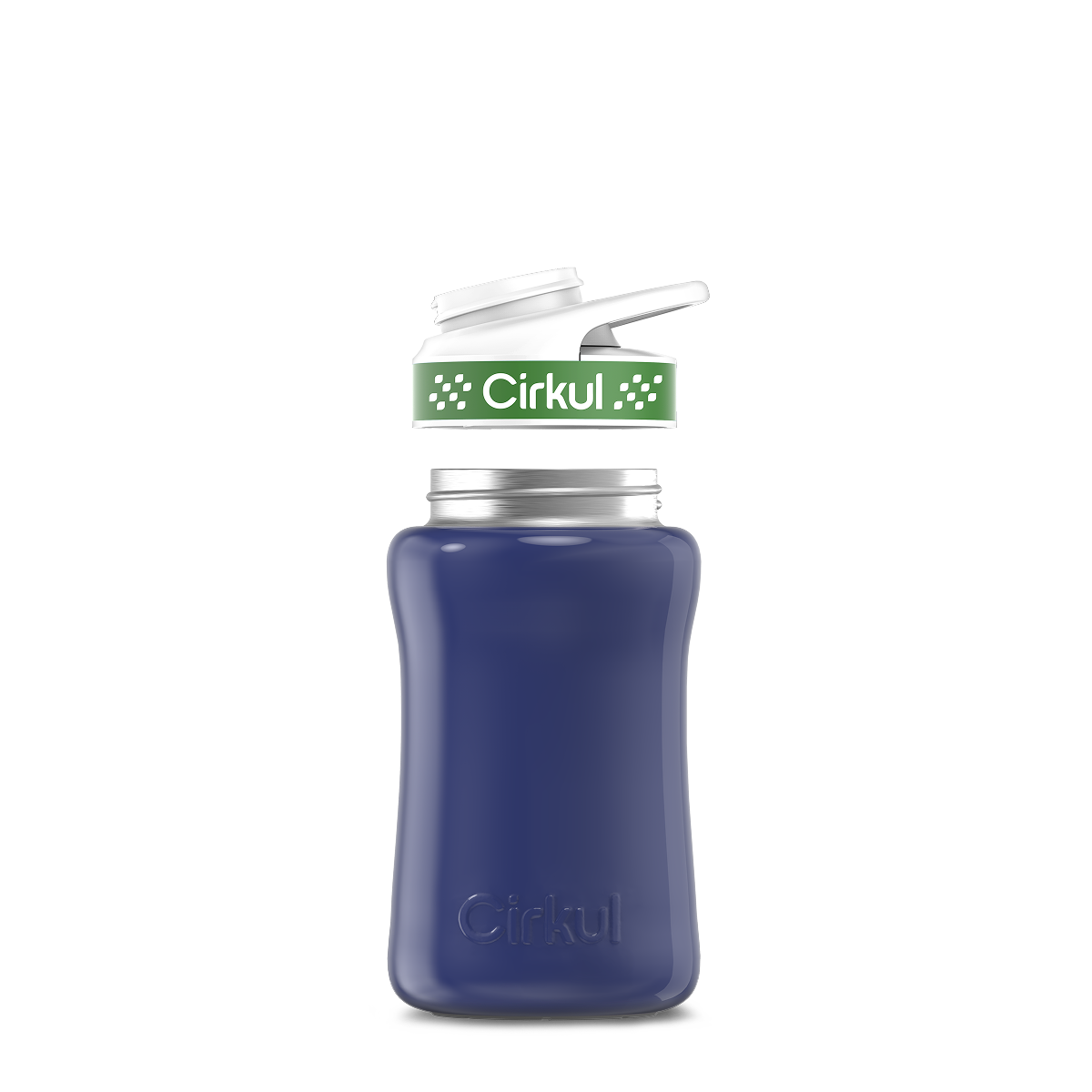 12oz. Stainless Steel Bottle & Comfort Grip Lid O4