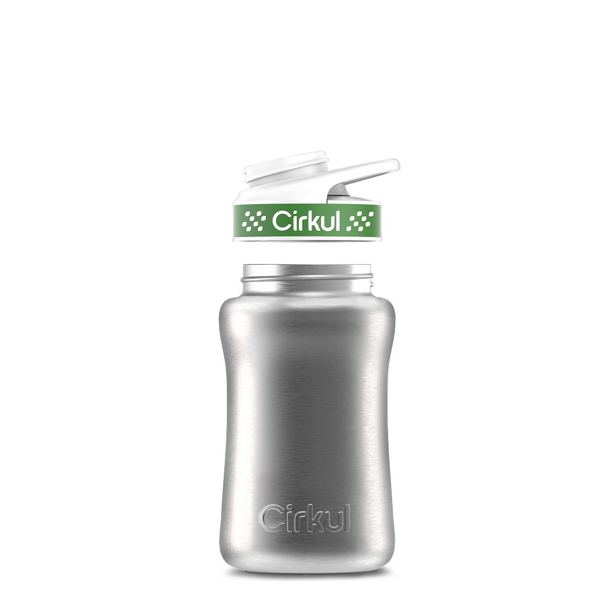 12oz. Stainless Steel Bottle & Comfort Grip Lid U5