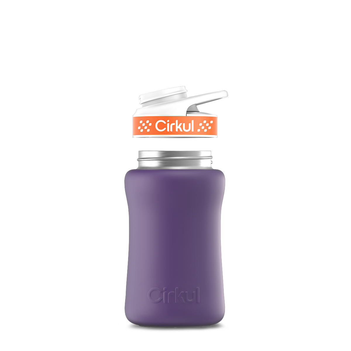 12oz. Stainless Steel Bottle & Comfort Grip Lid O4
