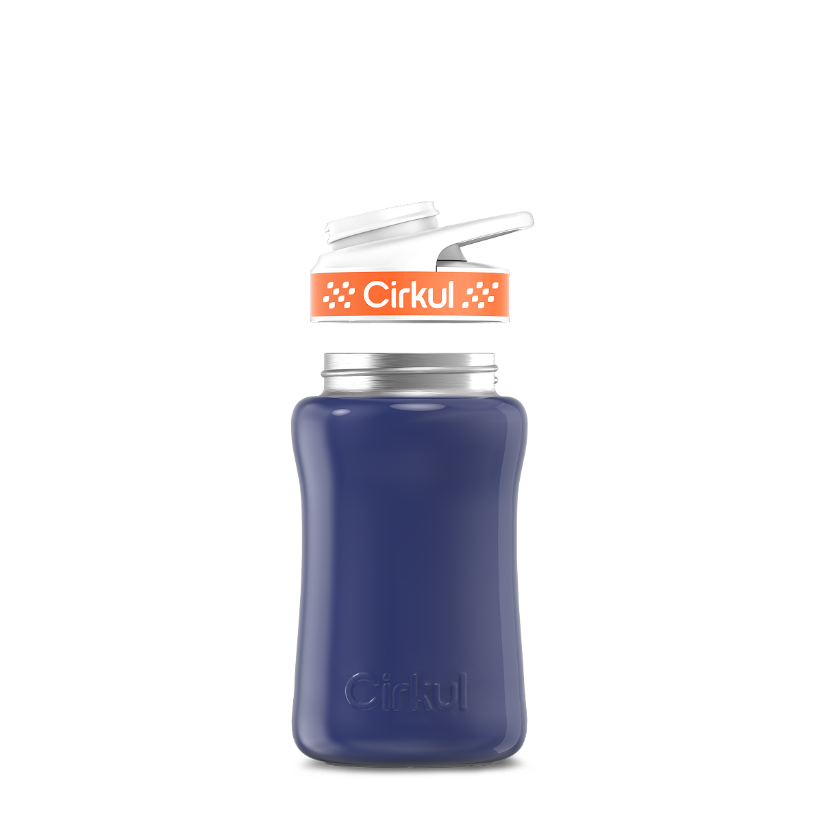 12oz. Stainless Steel Bottle & Comfort Grip Lid O4