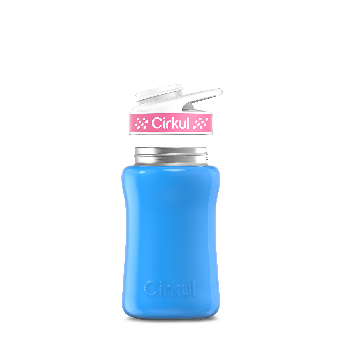 12oz. Stainless Steel Bottle & Comfort Grip Lid O4