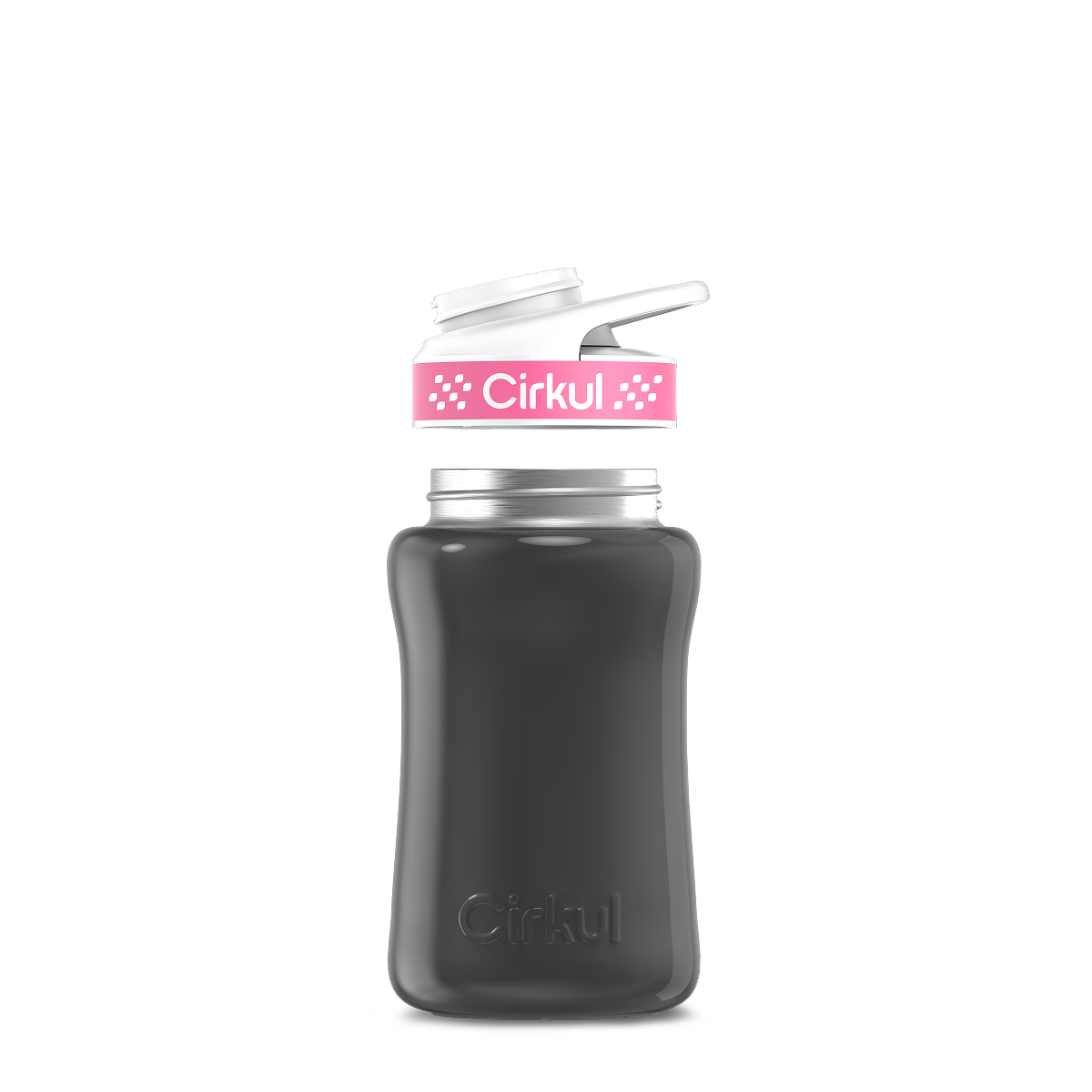 12oz. Stainless Steel Bottle & Comfort Grip Lid U5