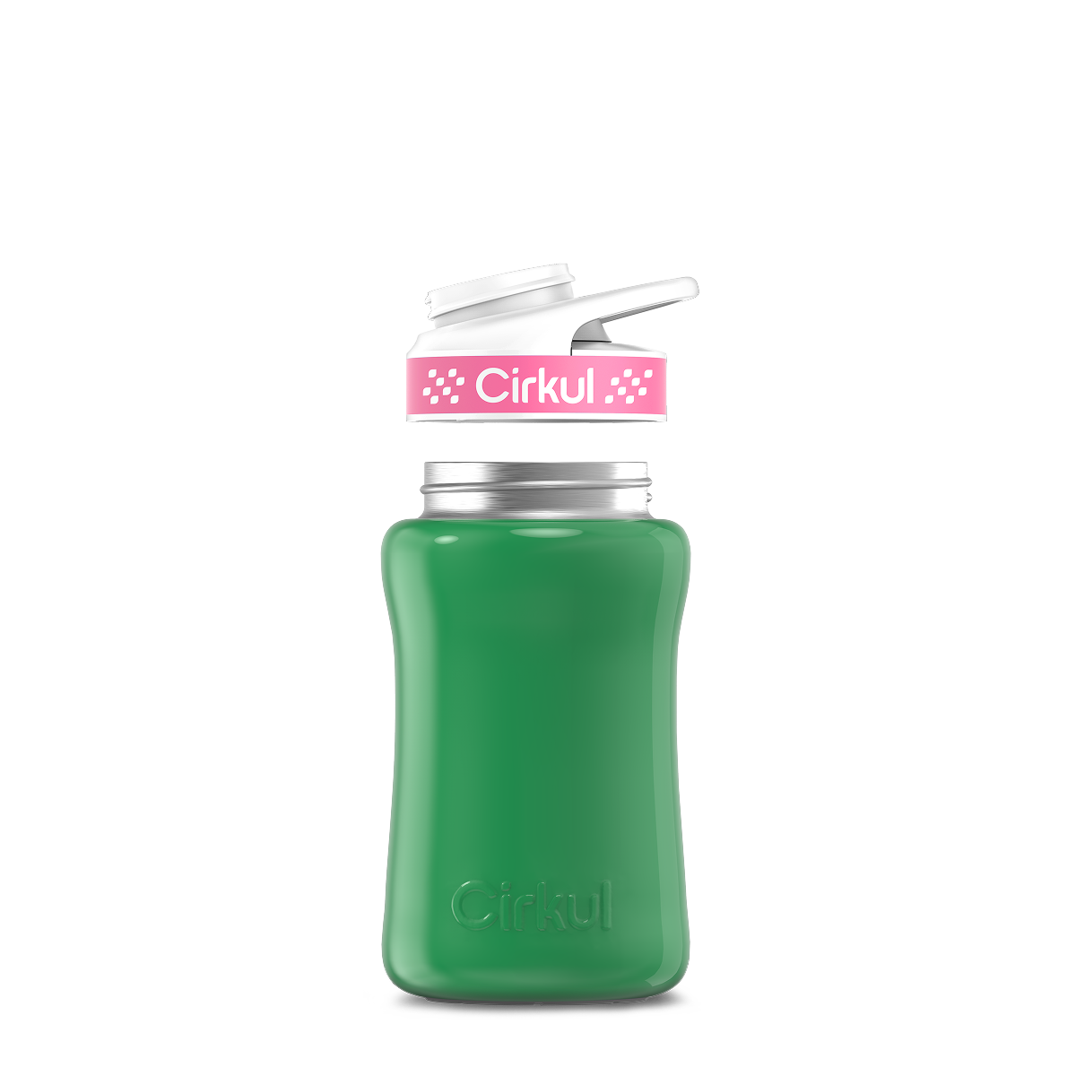 12oz. Stainless Steel Bottle & Comfort Grip Lid O4