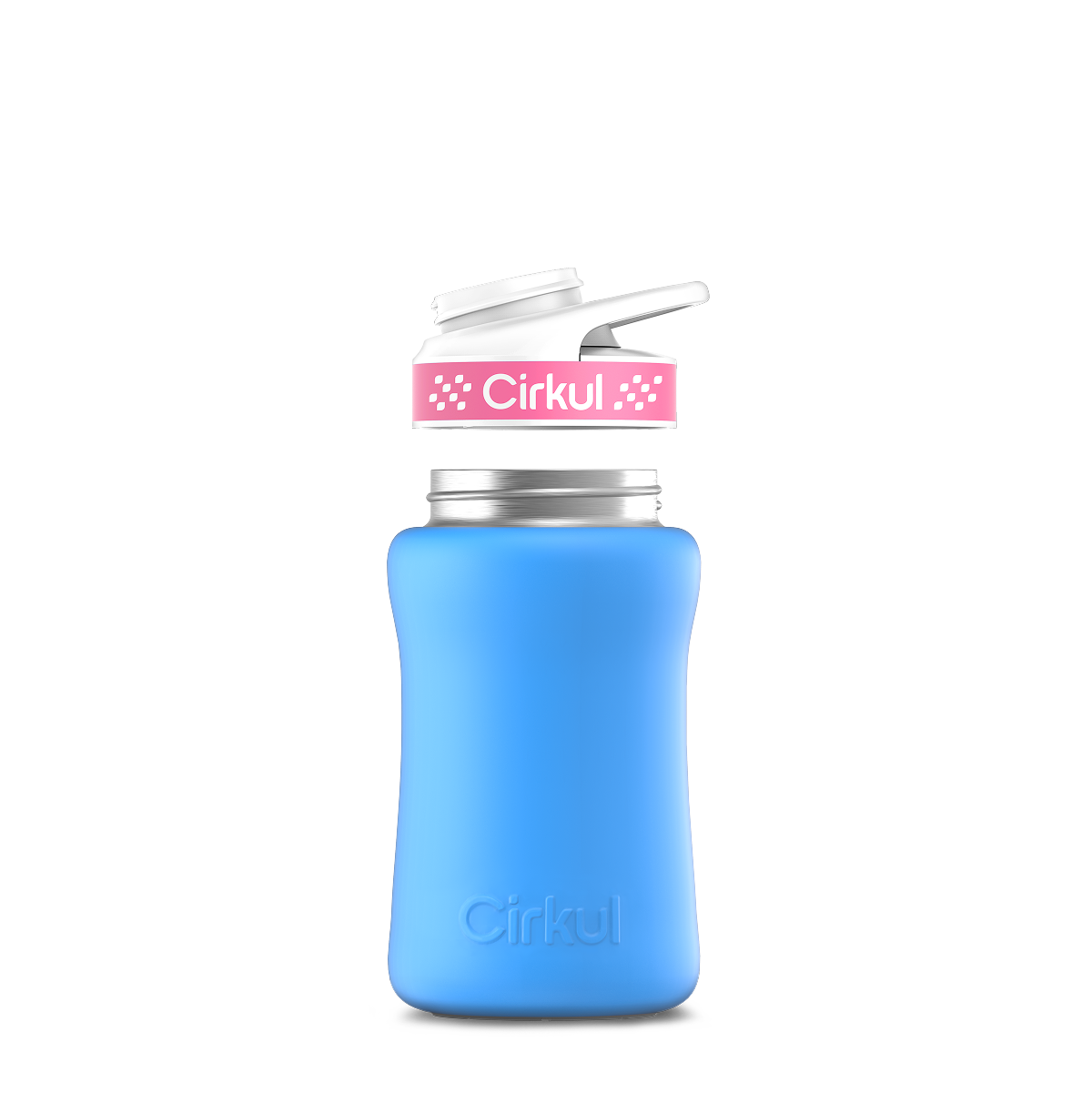 12oz. Stainless Steel Bottle & Comfort Grip Lid O4