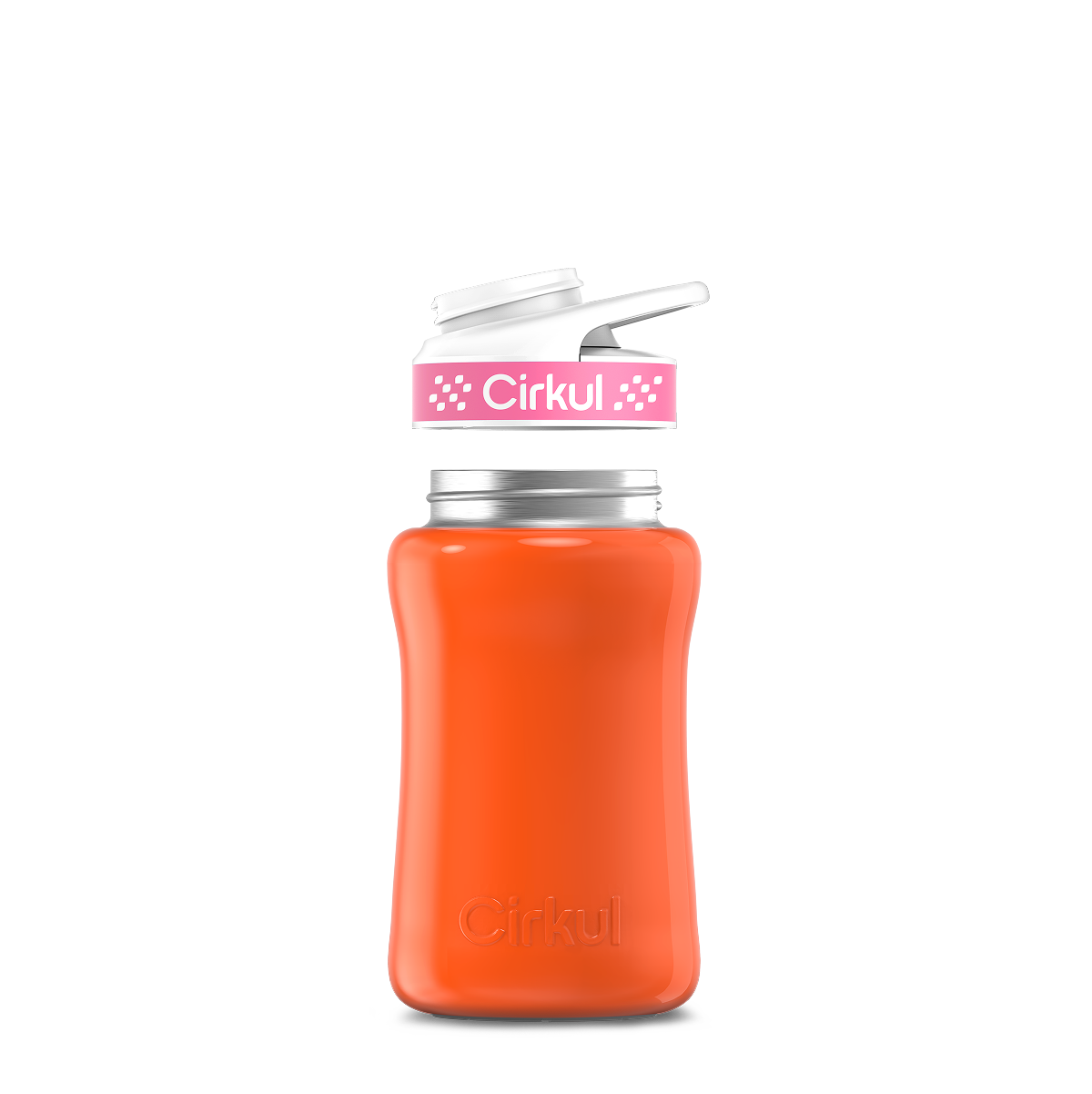 12oz. Stainless Steel Bottle & Comfort Grip Lid O4