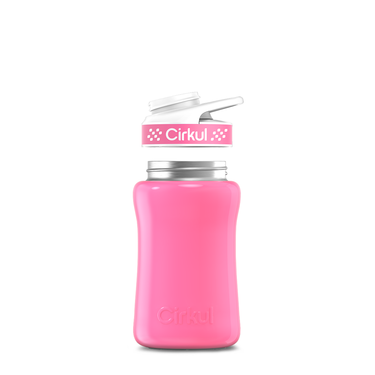 12oz. Stainless Steel Bottle & Comfort Grip Lid O4