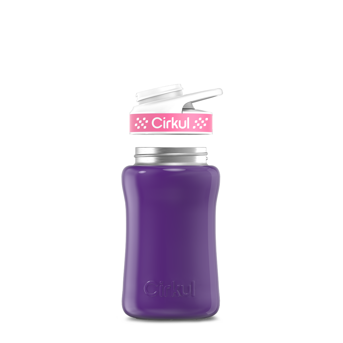 12oz. Stainless Steel Bottle & Comfort Grip Lid O4