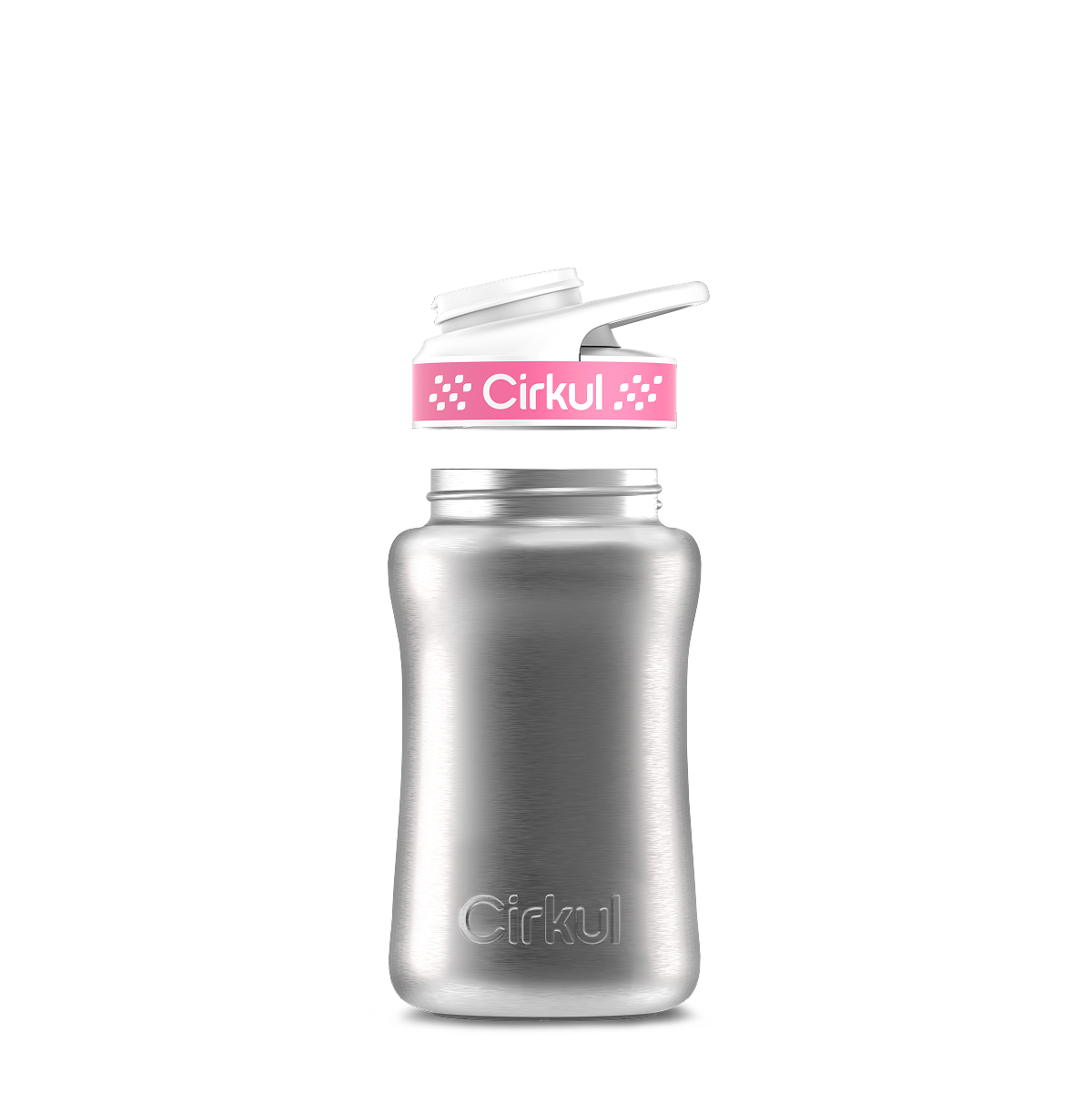 12oz. Stainless Steel Bottle & Comfort Grip Lid O4