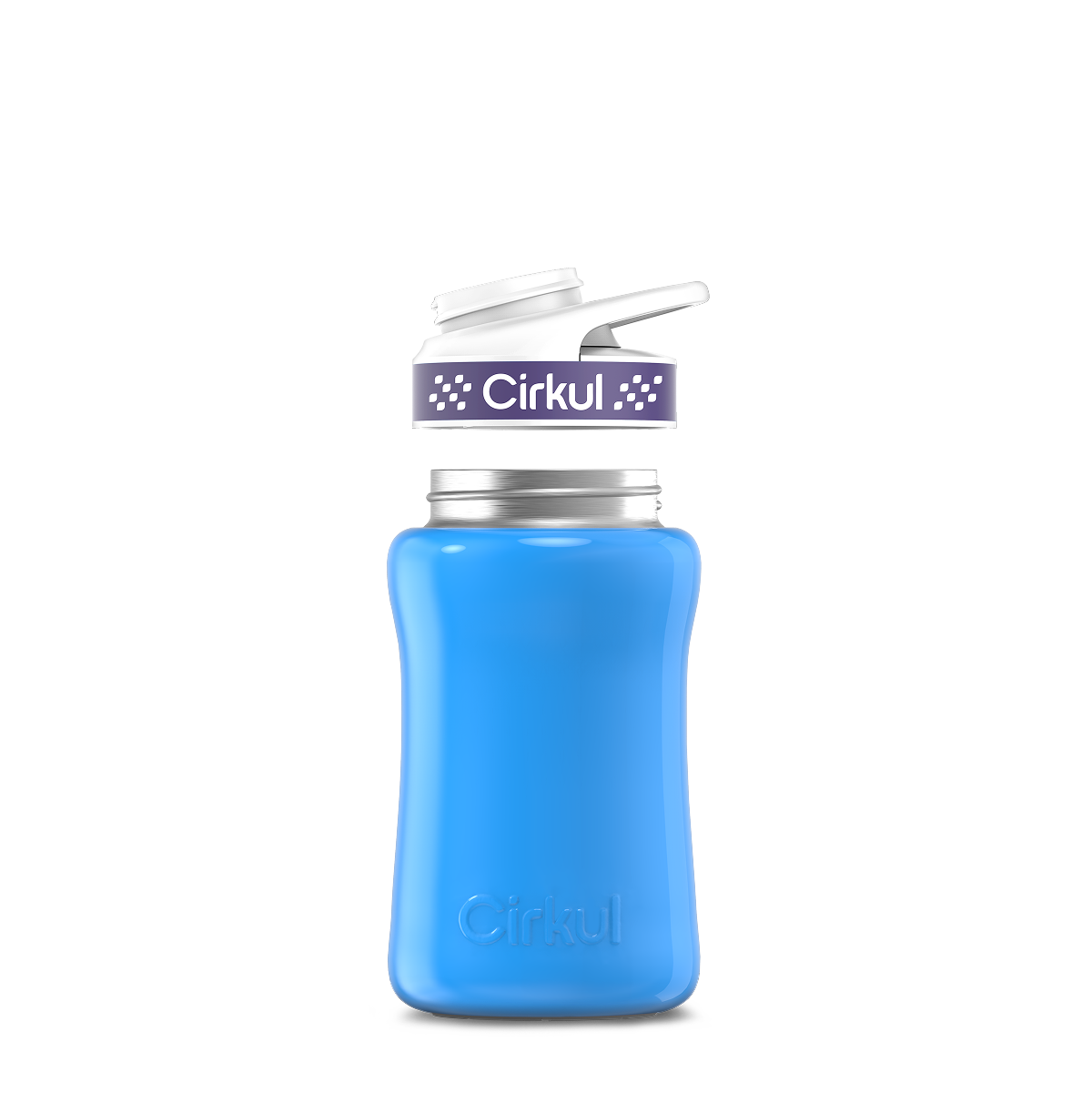 12oz. Stainless Steel Bottle & Comfort Grip Lid O4