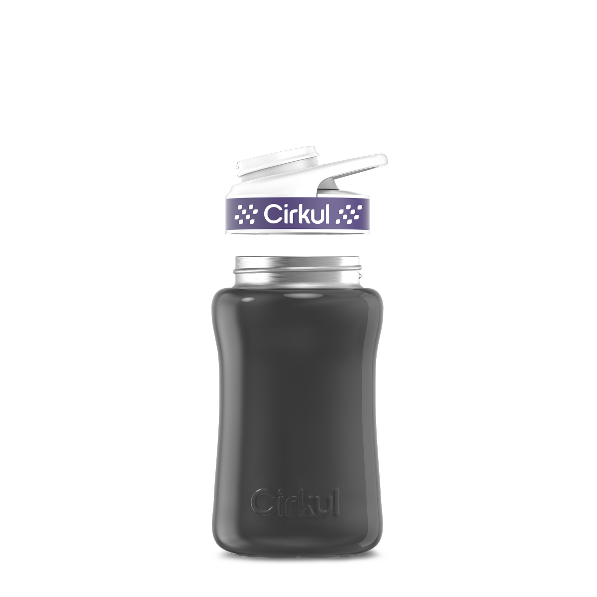12oz. Stainless Steel Bottle & Comfort Grip Lid O4