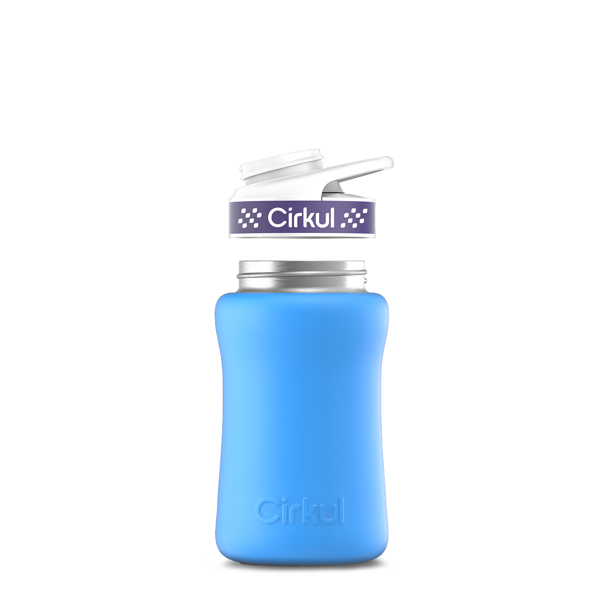 12oz. Stainless Steel Bottle & Comfort Grip Lid O4