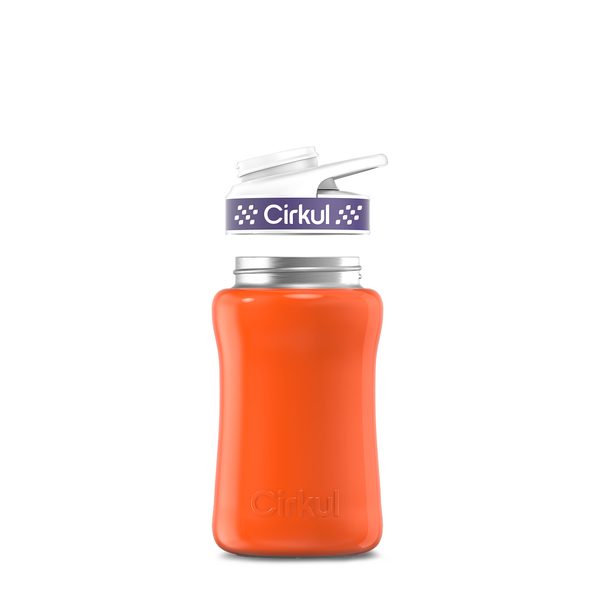 12oz. Stainless Steel Bottle & Comfort Grip Lid U5