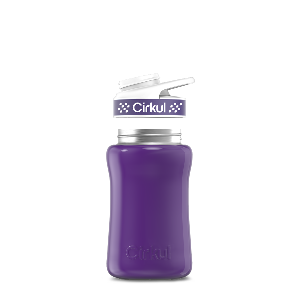 12oz. Stainless Steel Bottle & Comfort Grip Lid O4