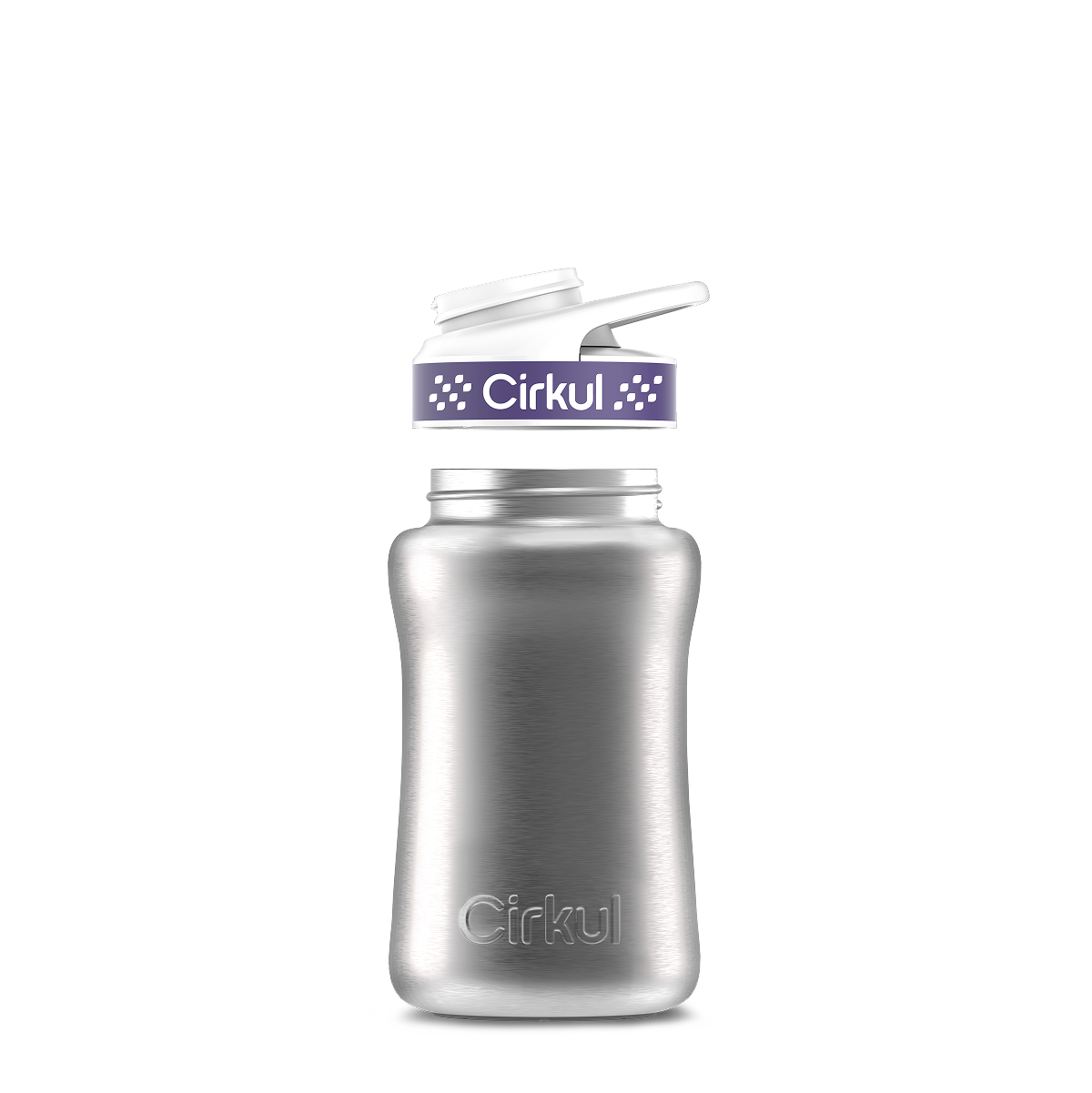 12oz. Stainless Steel Bottle & Comfort Grip Lid O4