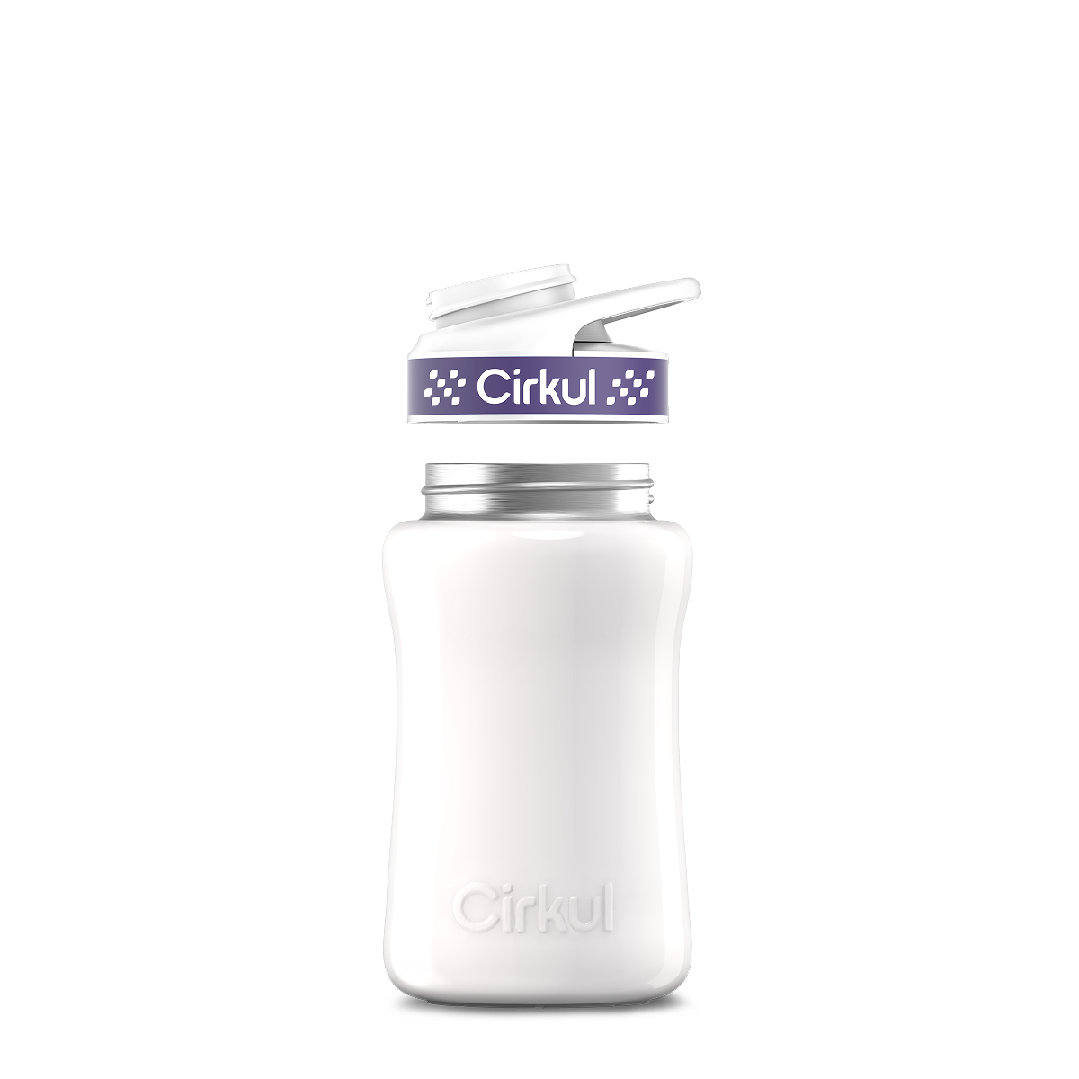 12oz. Stainless Steel Bottle & Comfort Grip Lid O4