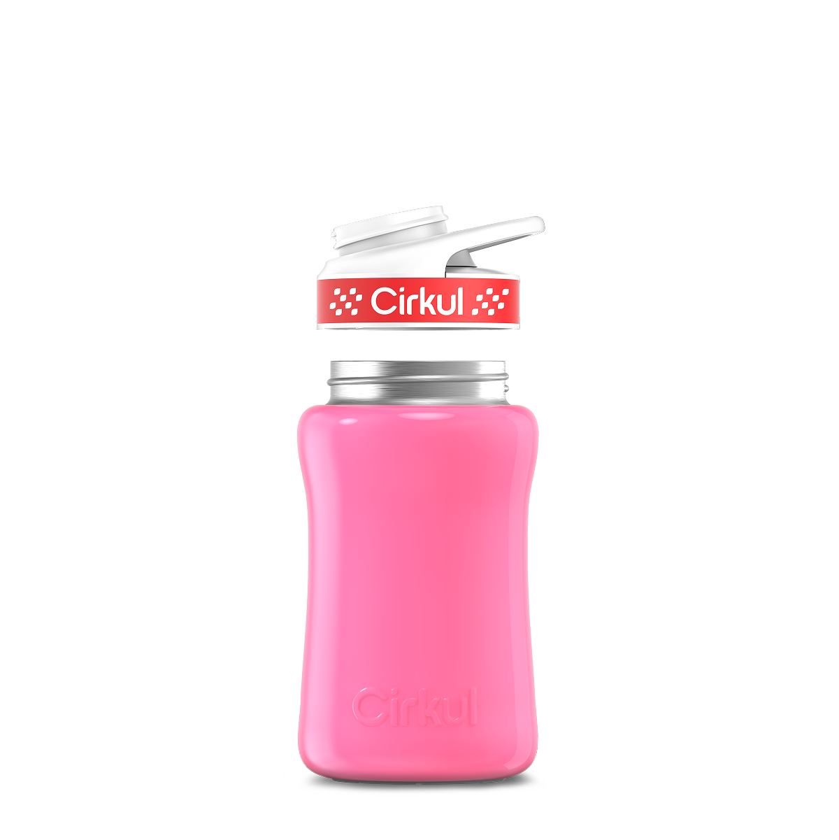 12oz. Stainless Steel Bottle & Comfort Grip Lid O4