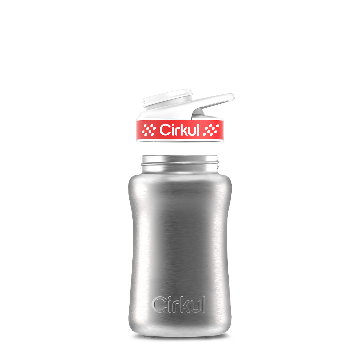 12oz. Stainless Steel Bottle & Comfort Grip Lid U5