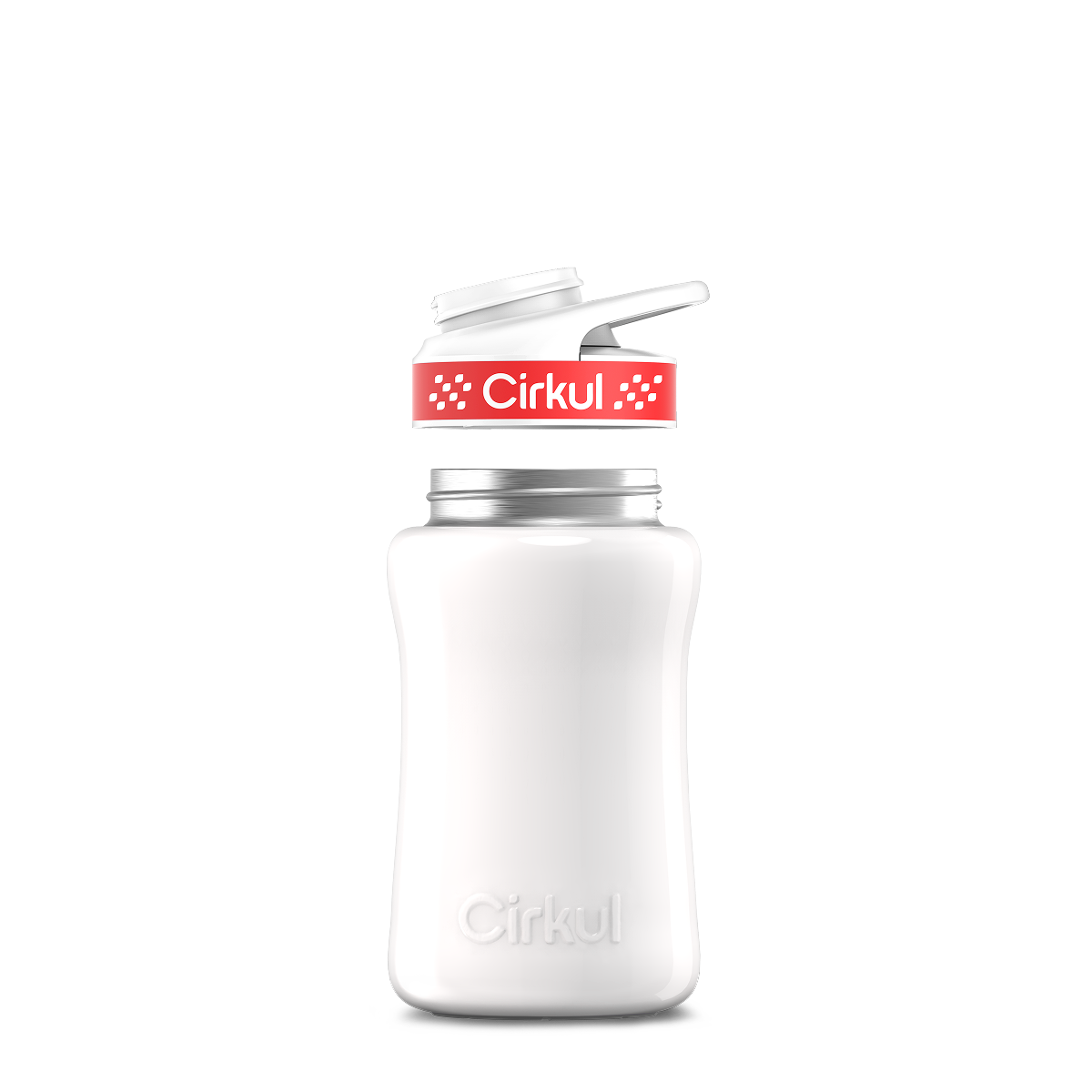 12oz. Stainless Steel Bottle & Comfort Grip Lid O4