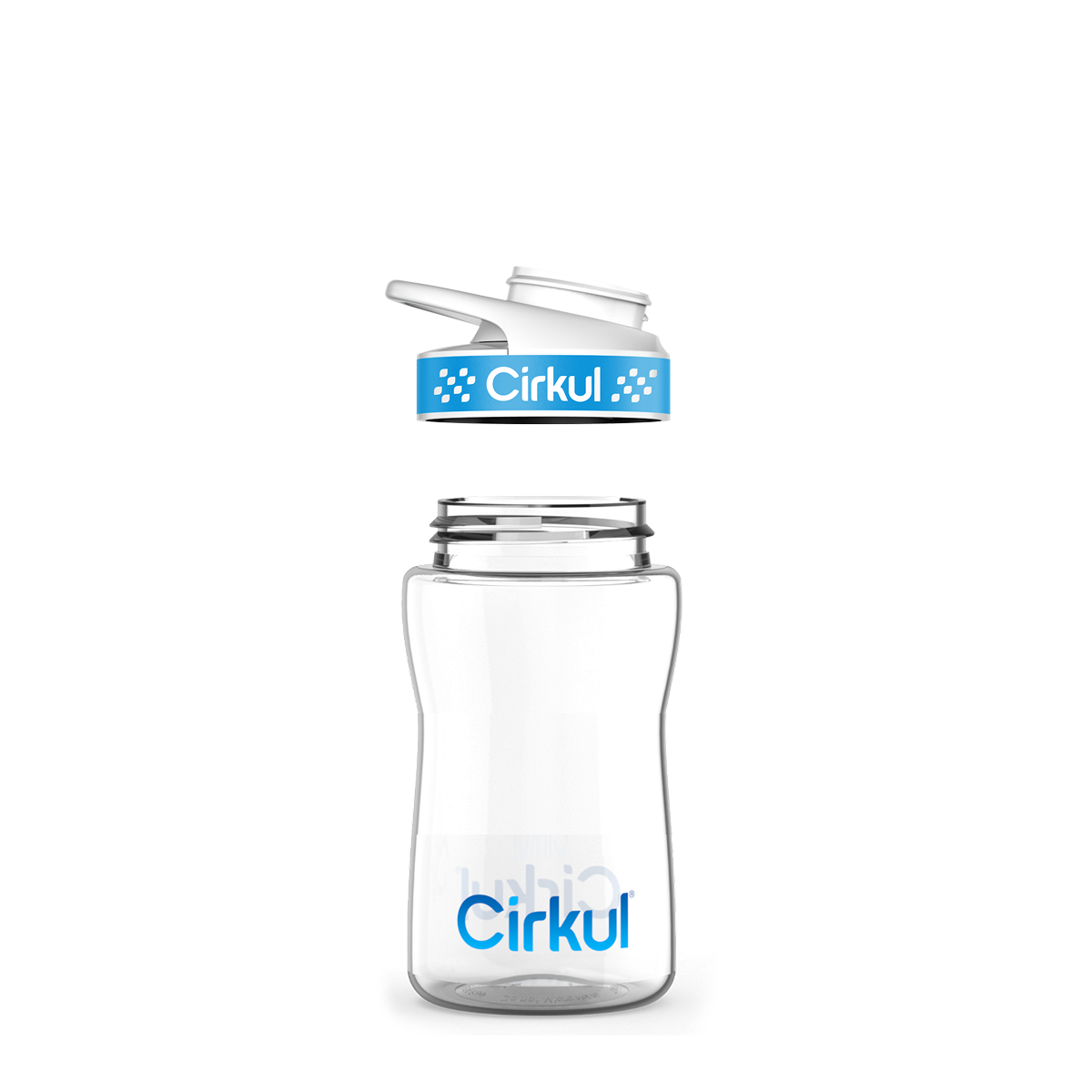 12oz. Plastic Bottle & Comfort Grip Lid I7