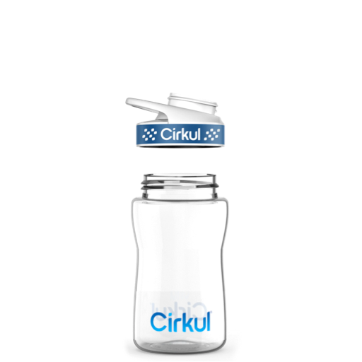 12oz. Plastic Bottle & Comfort Grip Lid P0